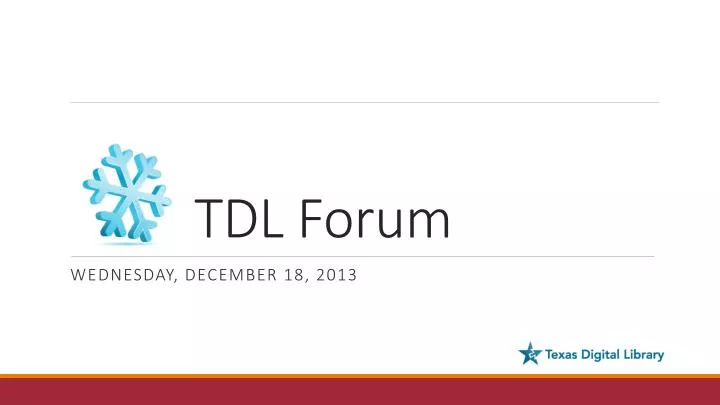 tdl forum