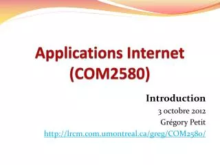applications internet com2580
