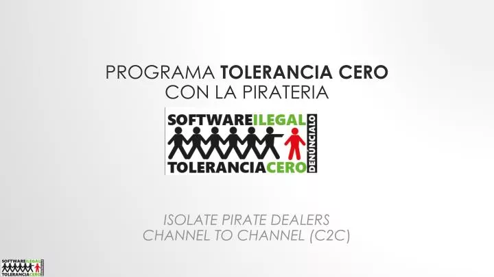 programa tolerancia cero con la pirateria