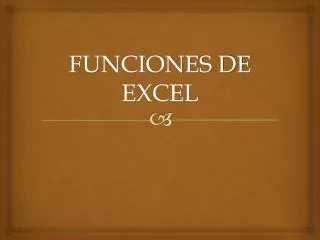 funciones de excel