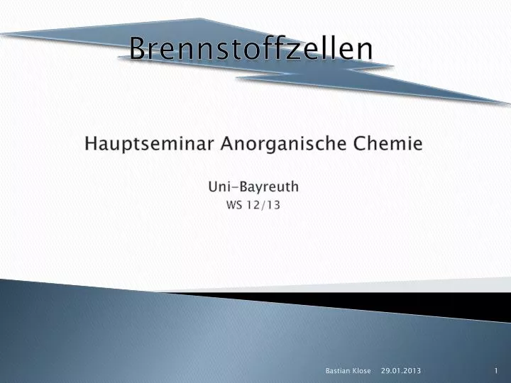 hauptseminar anorganische chemie uni bayreuth ws 12 13