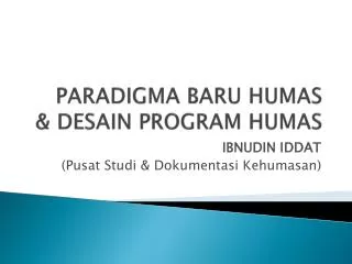 paradigma baru humas desain program humas