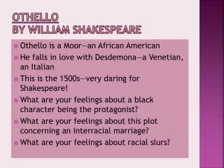 othello by william shakespeare