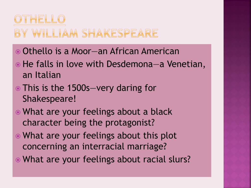 PPT - Othello by William Shakespeare PowerPoint Presentation, free ...