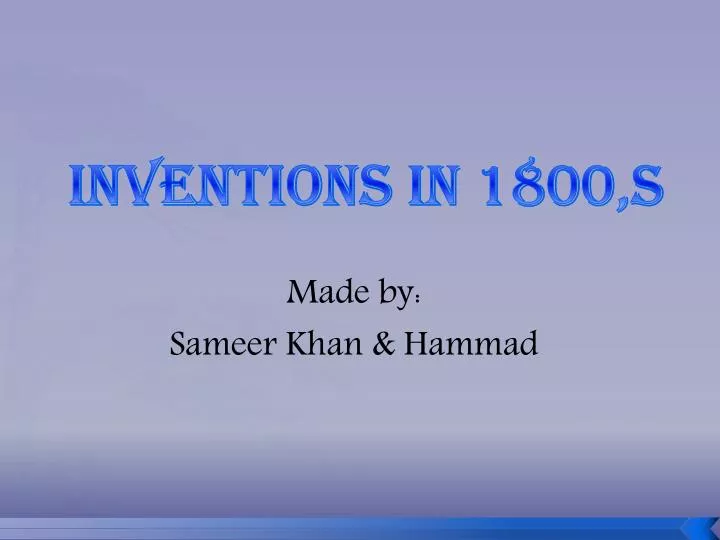 inventions in 1800 s