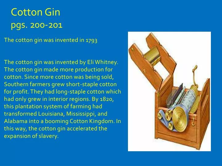 cotton gin pgs 200 201