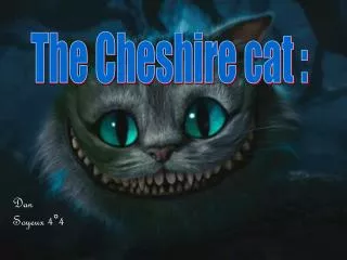 The Cheshire cat :