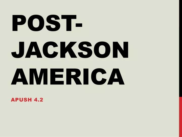 post jackson america