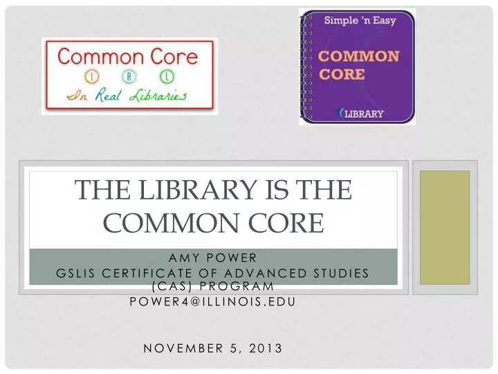 the library is the common core