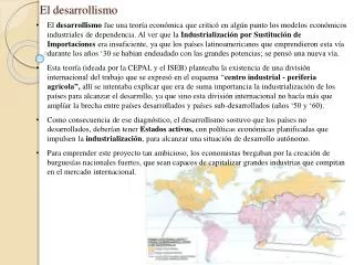 el desarrollismo