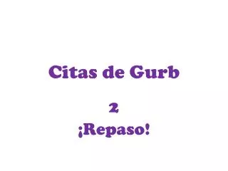 citas de gurb