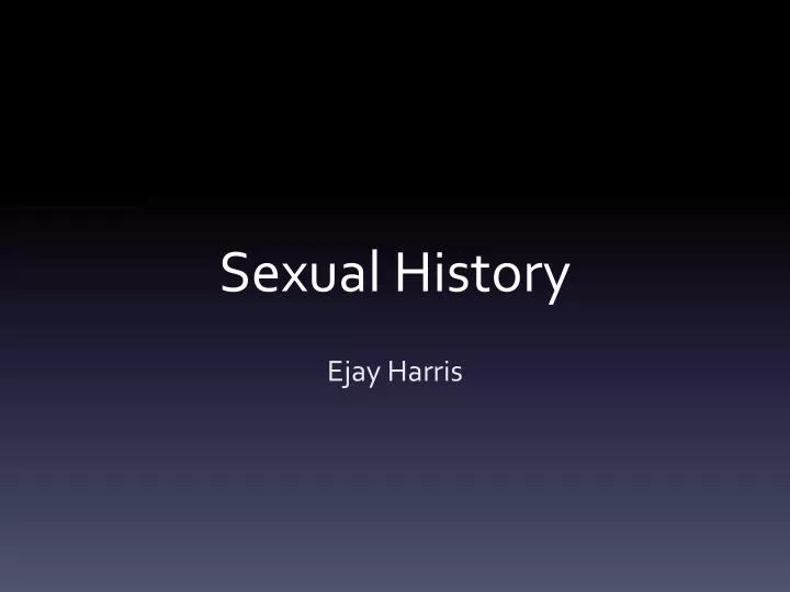 sexual history