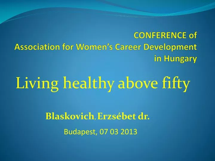 conference of association for women s career development in hungary
