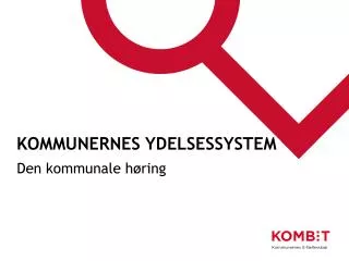 kommunernes ydelsessystem