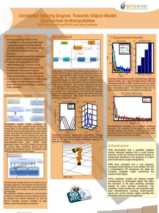 Cerebellar Spiking Engine: Towards Object Model Abstraction in Manipulation