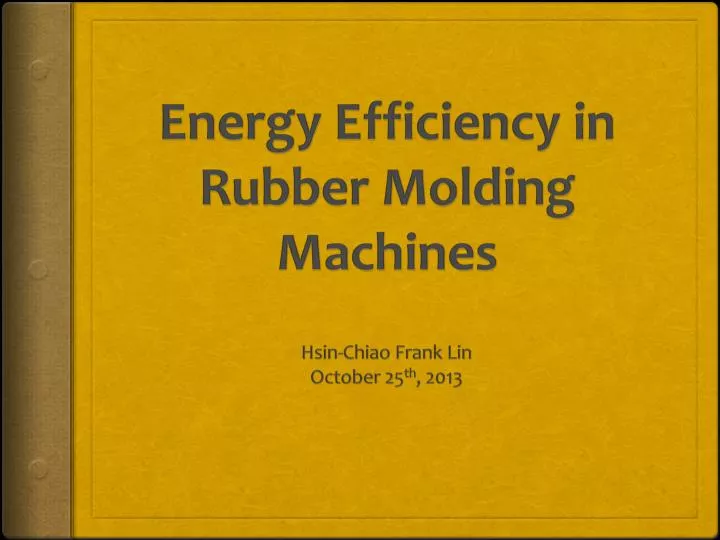 energy efficiency in rubber molding machines