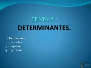 tema 3 determinantes