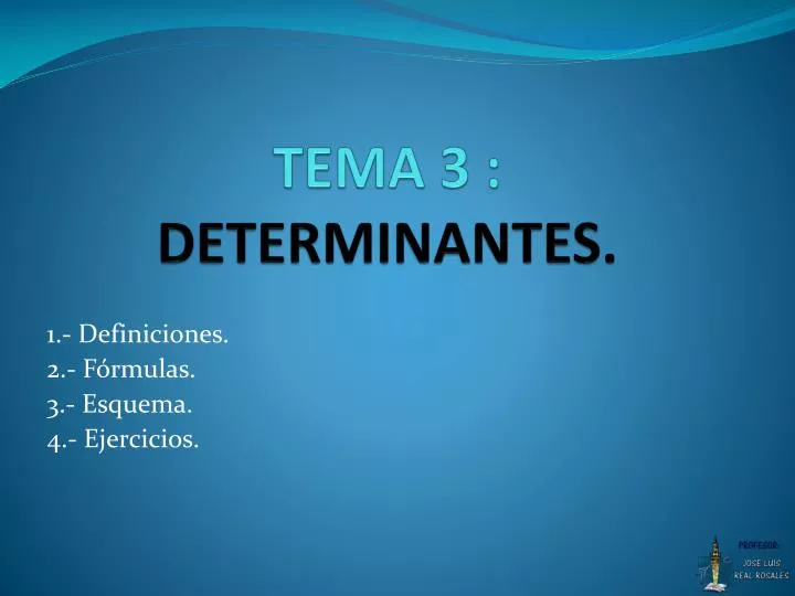 tema 3 determinantes