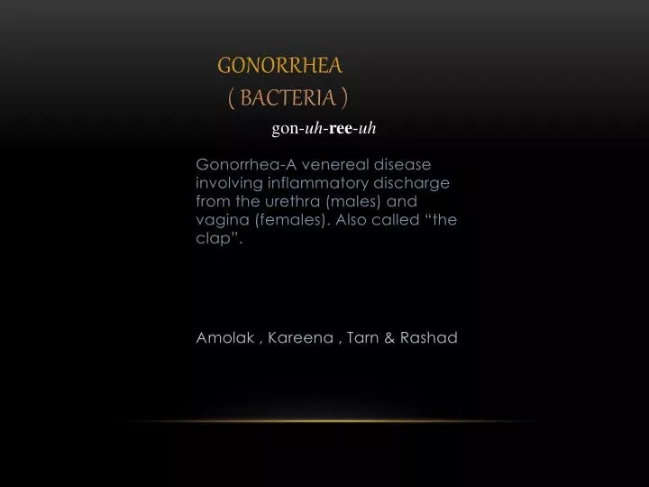 gonorrhea bacteria