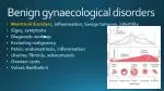 Benign gynaecological disorders - slide 1