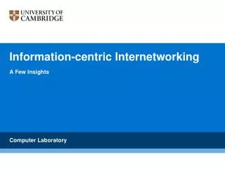 Information-centric Internetworking