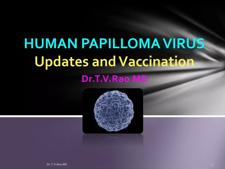human papilloma virus u pdates and v accination