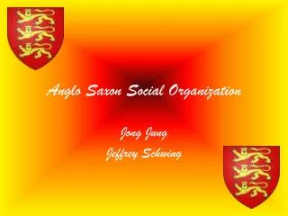 Anglo Saxon Social Organization