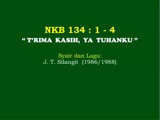 NKB 134 : 1 - 4
