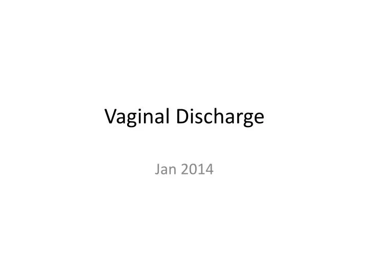 vaginal discharge