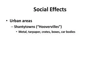 Social Effects
