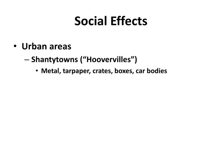 social effects