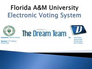 Florida A&amp;M University Electronic Voting System