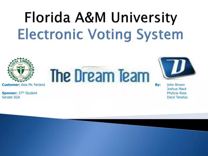 florida a m university electronic voting system