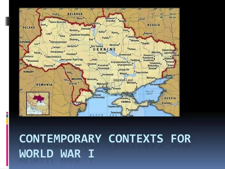 contemporary contexts for world war i