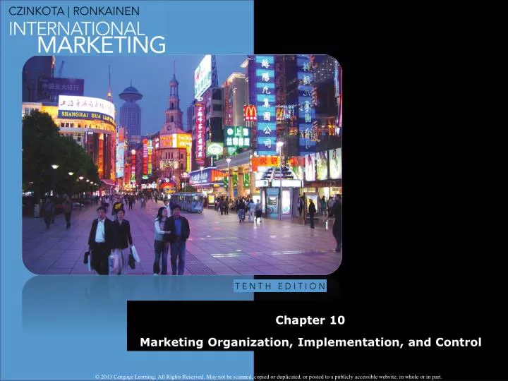 chapter 10 marketing organization implementation and control