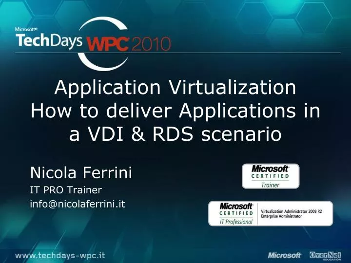 application virtualization how to deliver applications in a vdi rds scenario