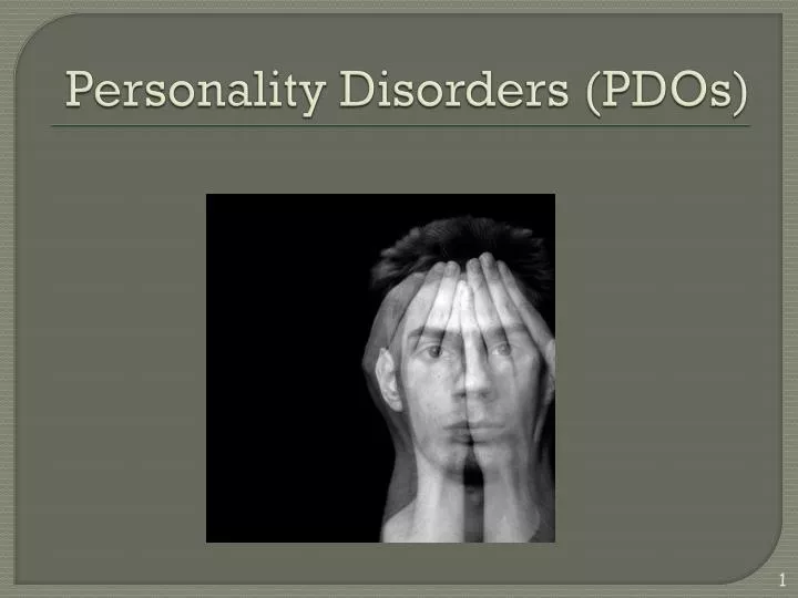 personality disorders pdos