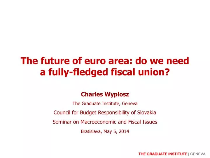 the future of euro area do we need a fully fledged fiscal union