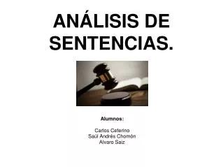 an lisis de sentencias