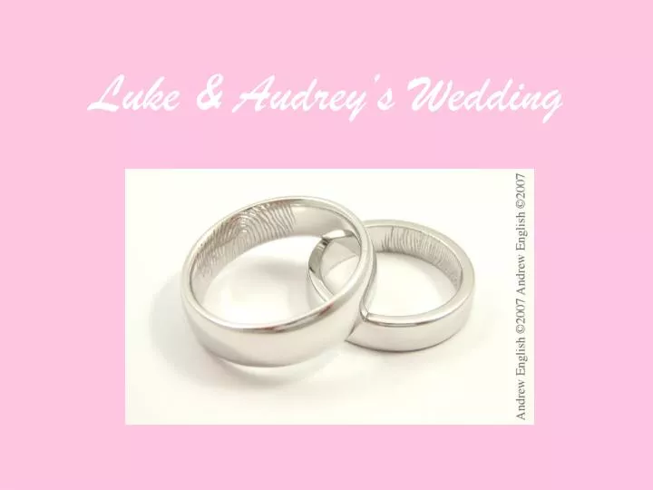 luke audrey s wedding