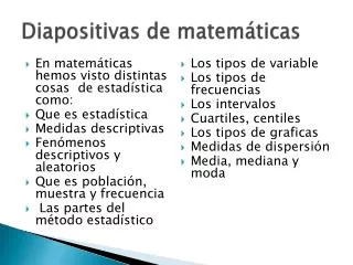 diapositivas de matem ticas
