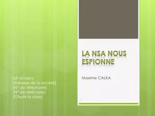 la nsa nous espionne