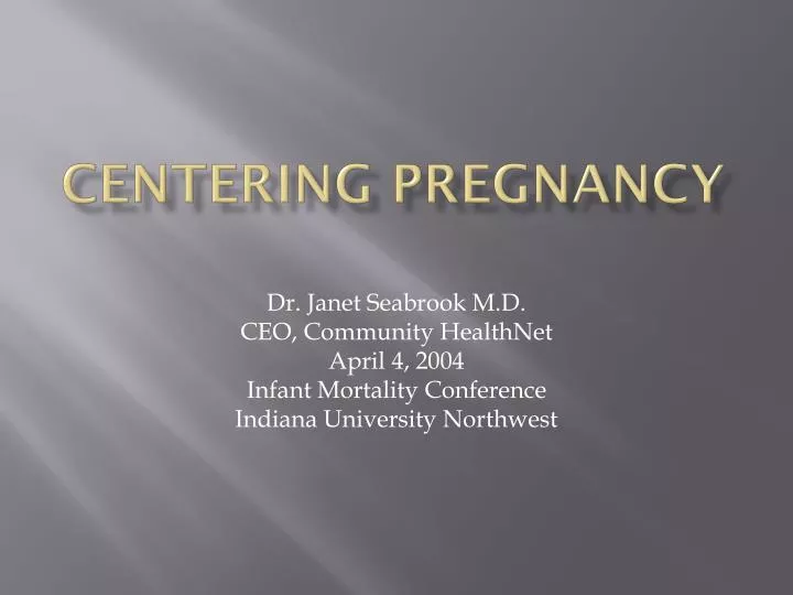 centering pregnancy