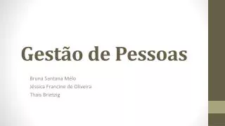 gest o de pessoas