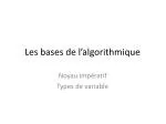 Les bases de l’algorithmique - slide 1