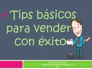 tips b sicos para vender con xito