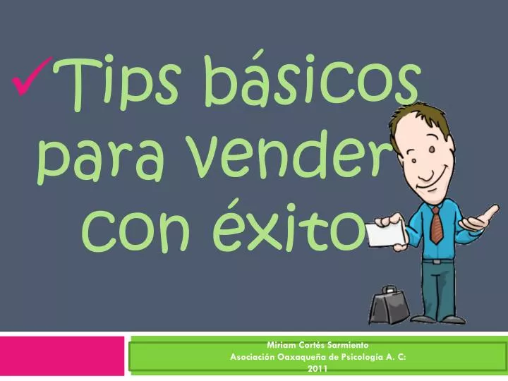 tips b sicos para vender con xito