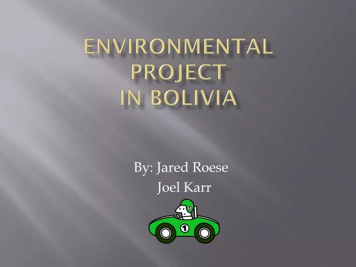 environmental project in bolivia