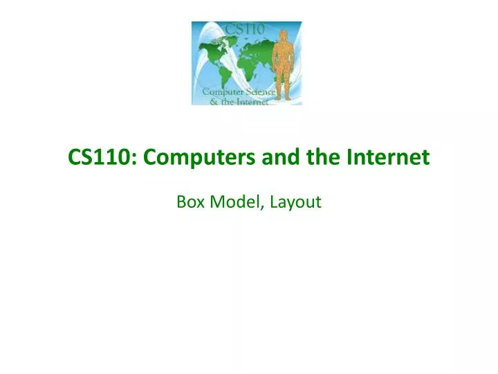 cs110 computers and the internet