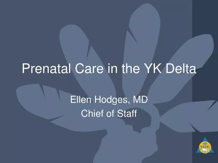 prenatal care in the yk delta